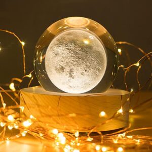 3D Moon Multi Crystal Ball Night Light