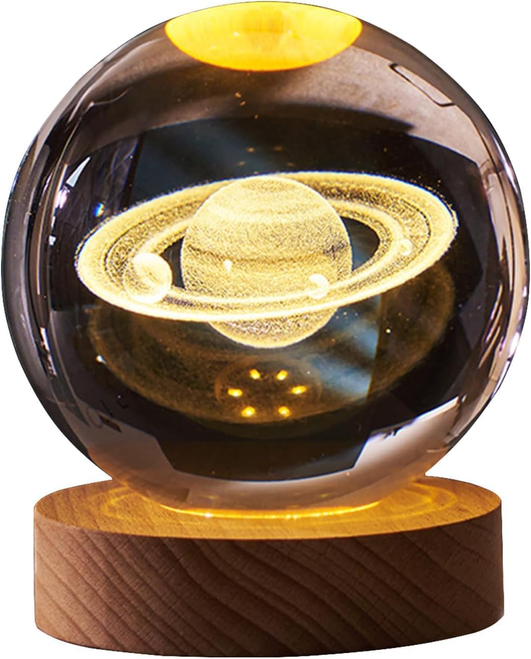 3D Saturn Crystal Ball Night Lamp - Image 4