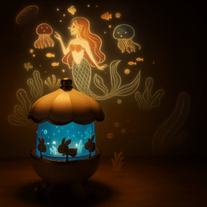 Rotating Rabbit Star Sky Projector Night Light