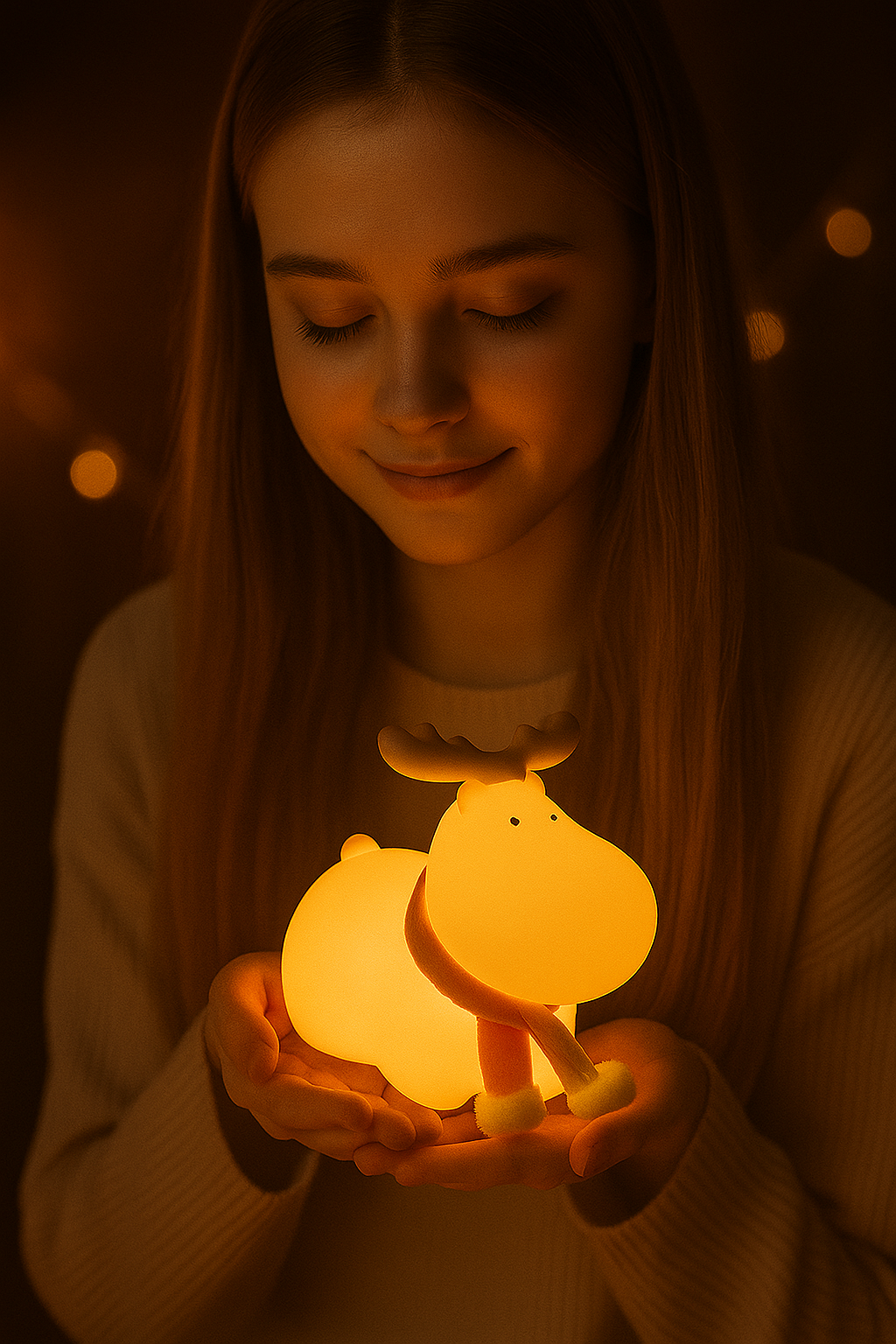 Cute Reindeer LED Lamp – Magical Glow for Cosy Nights - Image 2