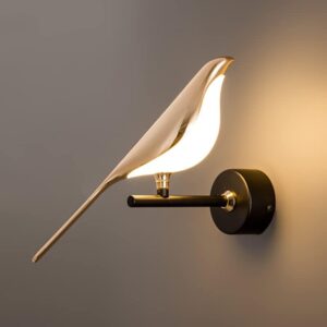 Golden Bird Wall Light