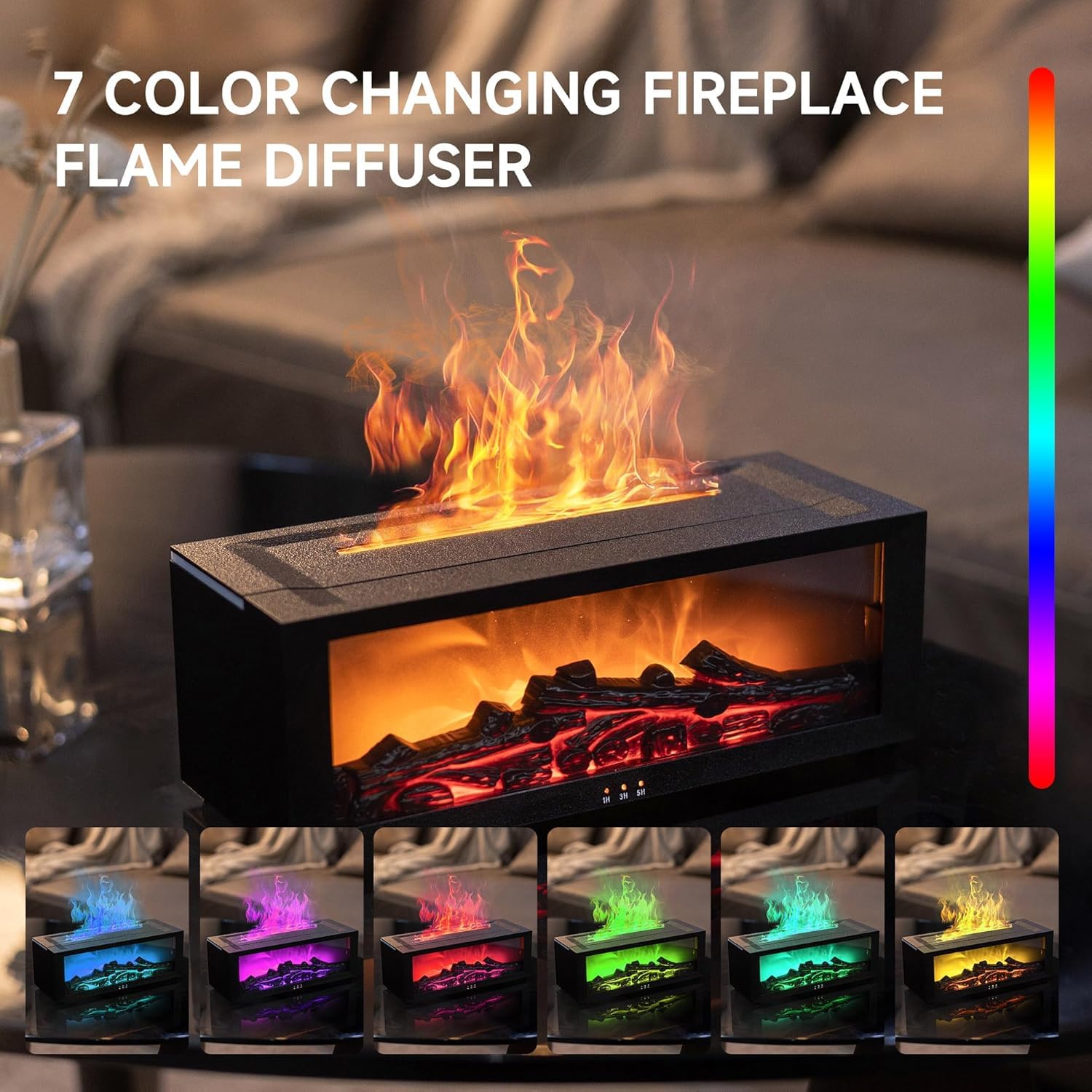 Fireplace Flame Air Diffuser Humidifier - Image 2