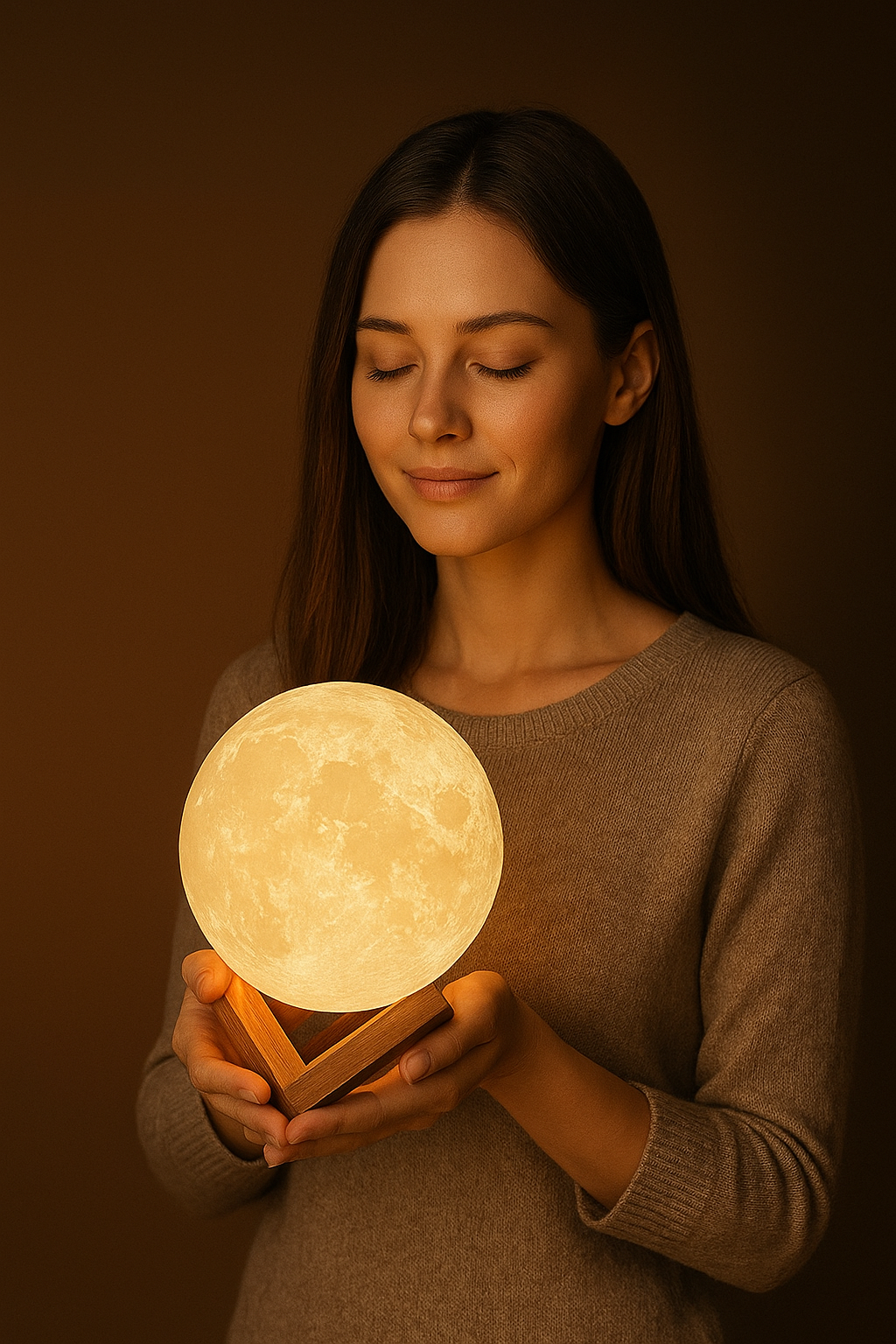 3D Moon Light lamp 7 Multi Colors Changing Touch Sensor - Image 2